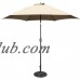 TropiShade 9 ft Bronze Aluminum Market Umbrella with Beige Polyester Cover   
